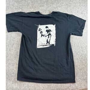 Y2K DBW Adam Lewis Shirt Mens Medium Black Graphic Guitar Grunge Streetwear Tee
